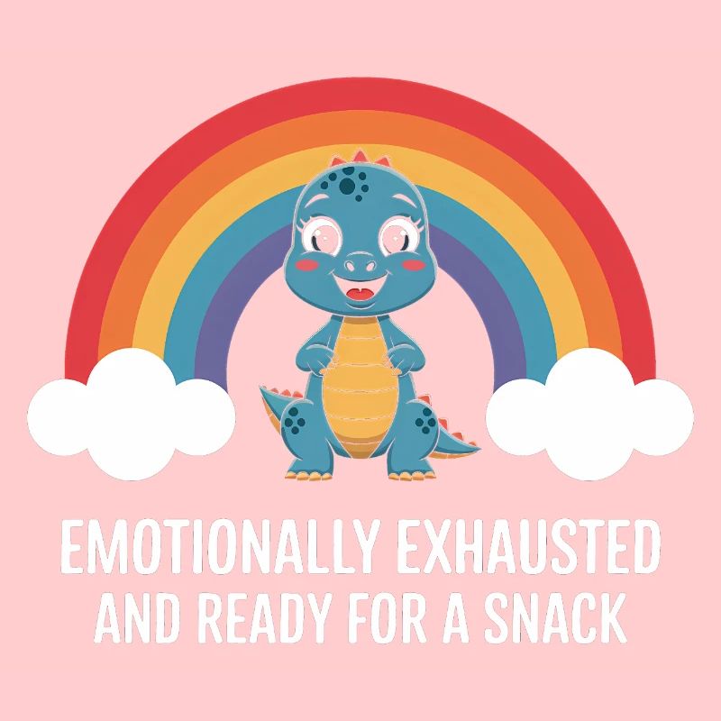 Emotionaler Dinosaurier Regenbogen Snack