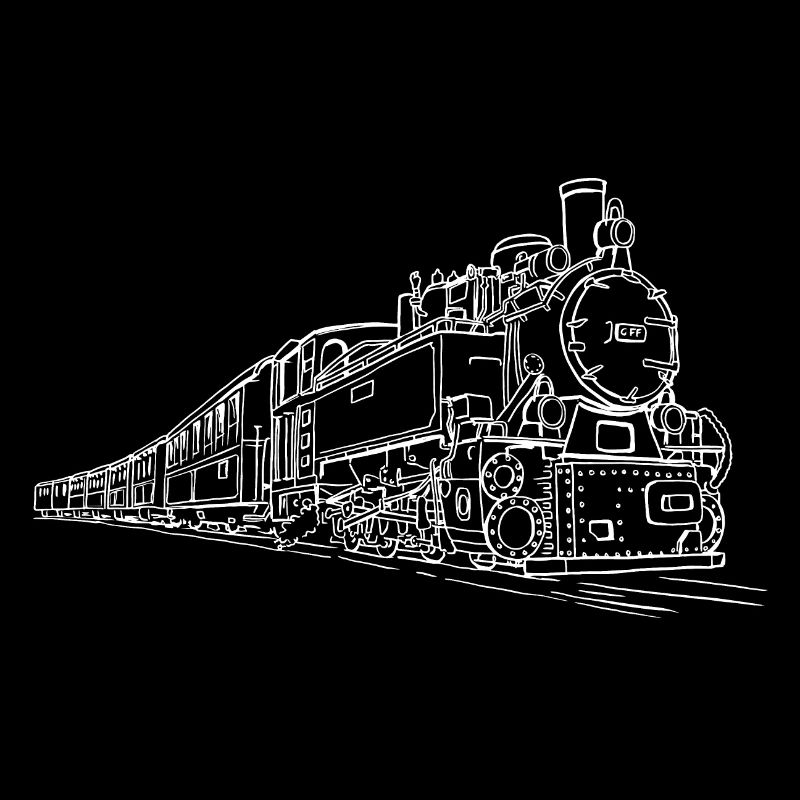Zug Dampf Lokomotive