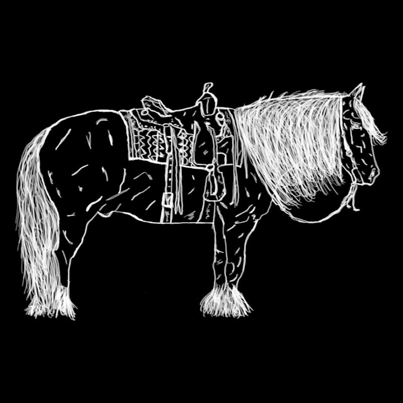 Pferd mit Sattel