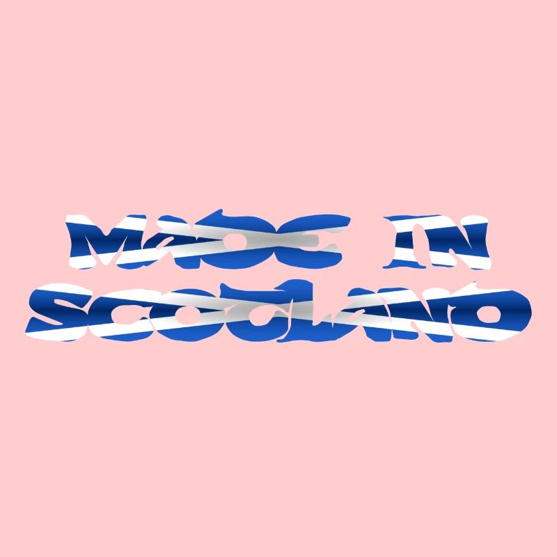 Fait en cadeau de conception de texte de couleur de drapeau d'Écosse