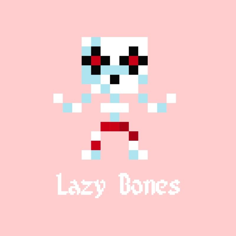 8-Bit Skelett (Lazy Bones)