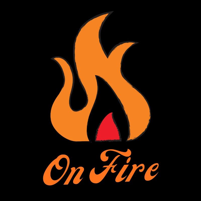 On Fire heat embers fire (gift for friend)