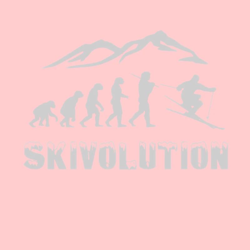 Ski Evolution Skifahrer Schnee Winter