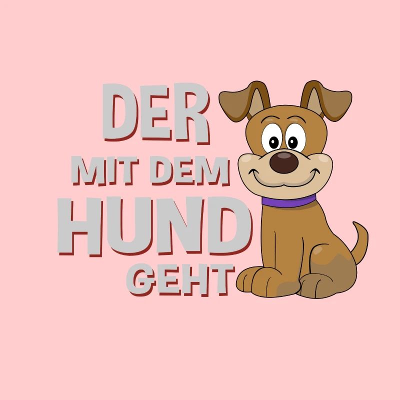 Der mit dem Hund geht Hündchen Geschenk
