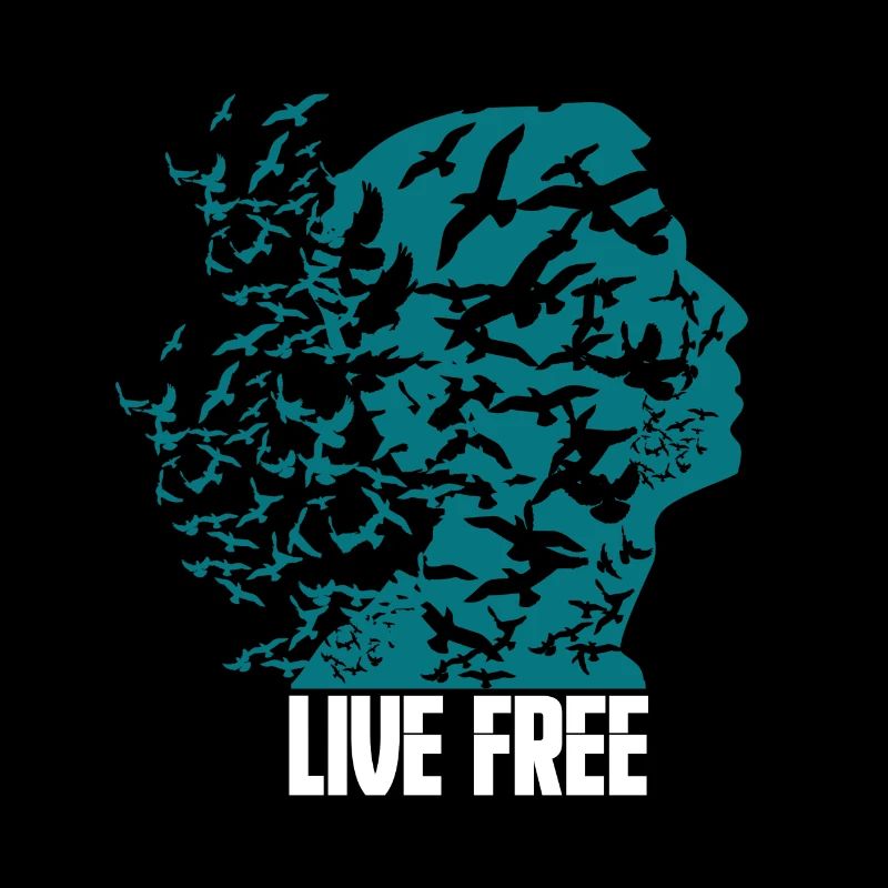 Sois libre comme un oiseau libre voler des pensées