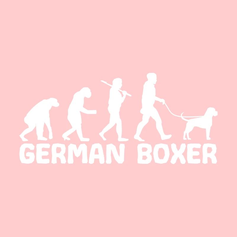 Deutsche Boxer Hundebesitzer Gassi Evolution