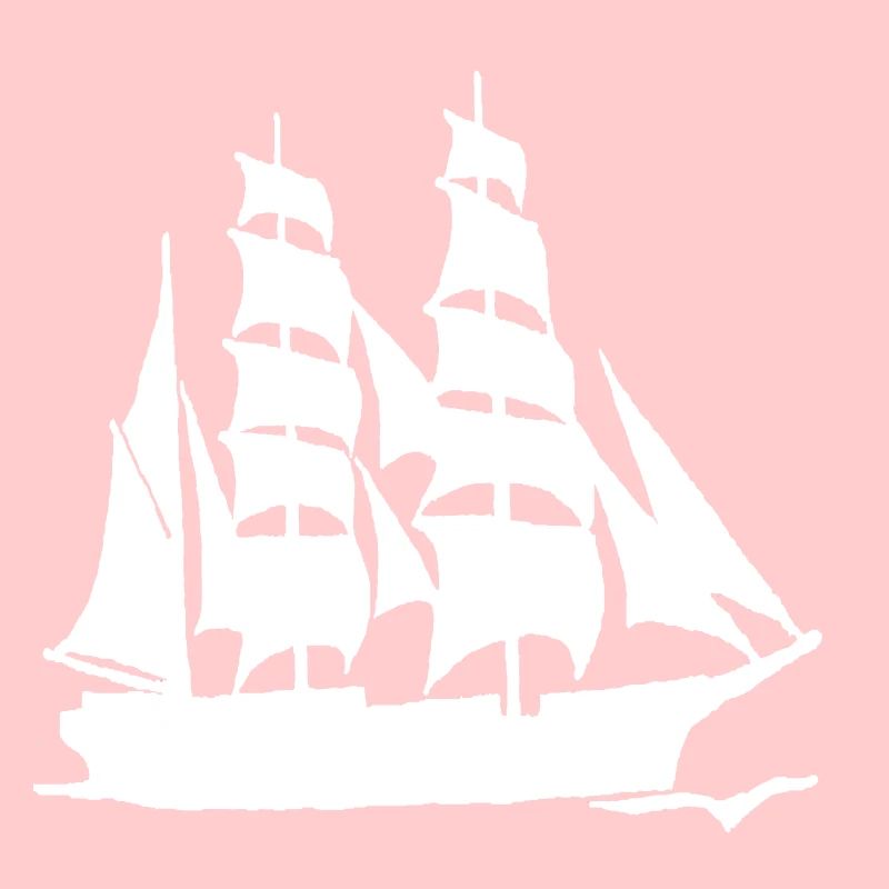LARGE-FORMAT WHITE SAILBOAT