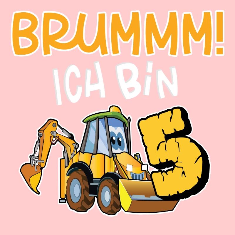 Brummmm Ich Bin 5 Jahre Bagger