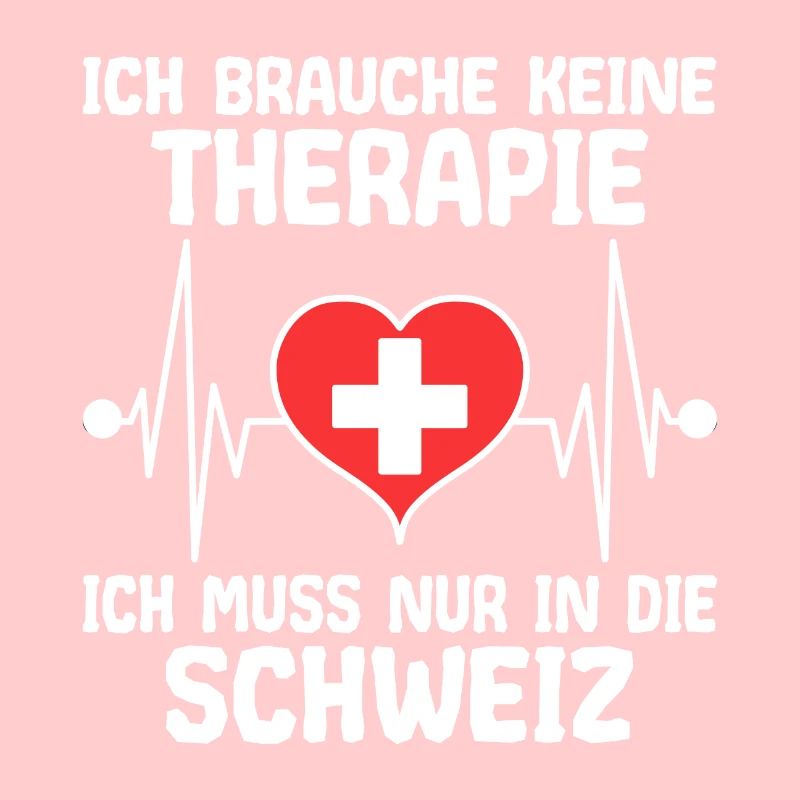 Schweiz Schweizer Flagge Kreuz Herzschlag Spruch