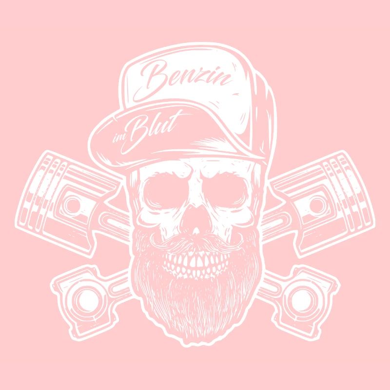 Benzin im Blut - Oldschool Skull