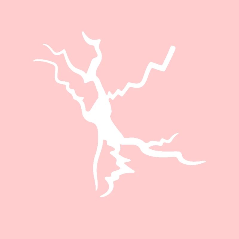 Décoration d’éclair White Crack Split