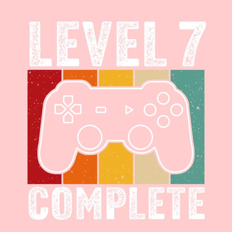 7th Birthday - 7 Years Gamer Level 7 complete
