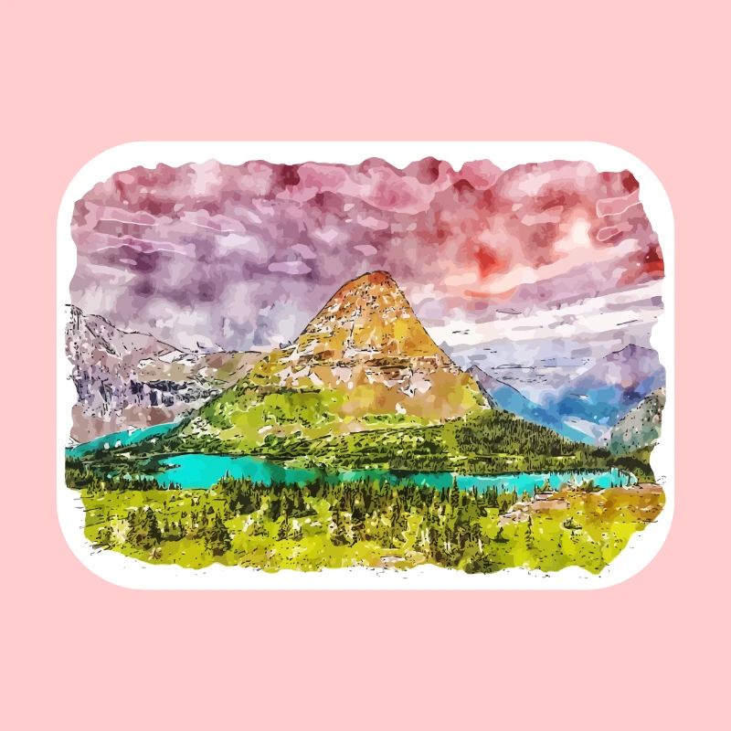 Canada Watercolor Sketch Hand Drawn Illustration
