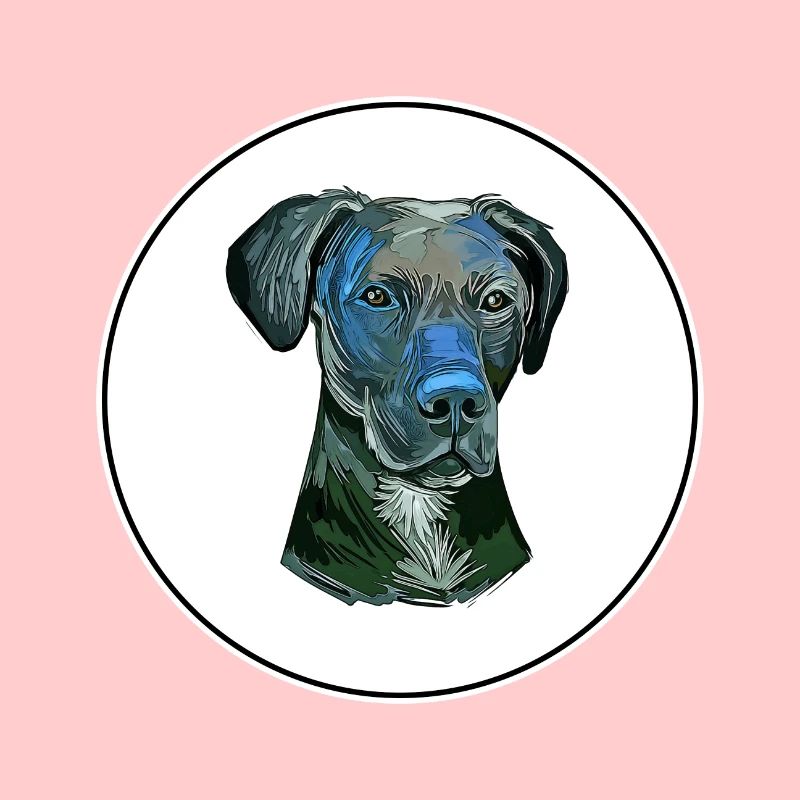 Illustration de l’aquarelle stephens Cur Dog