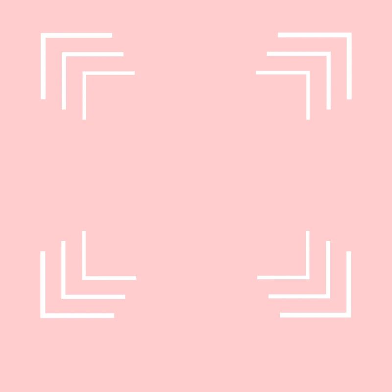 Corners frame in white