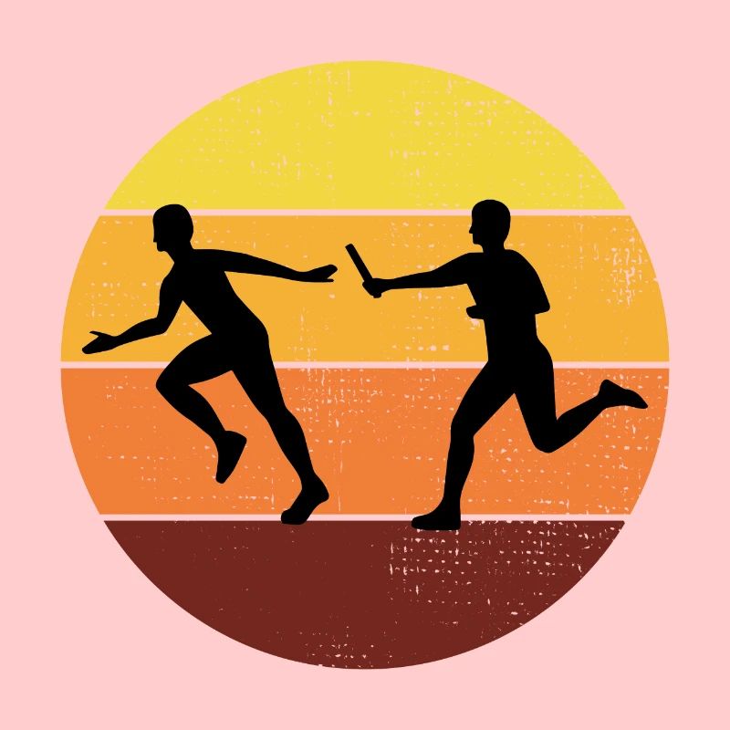 Relay race run athlete track and field running