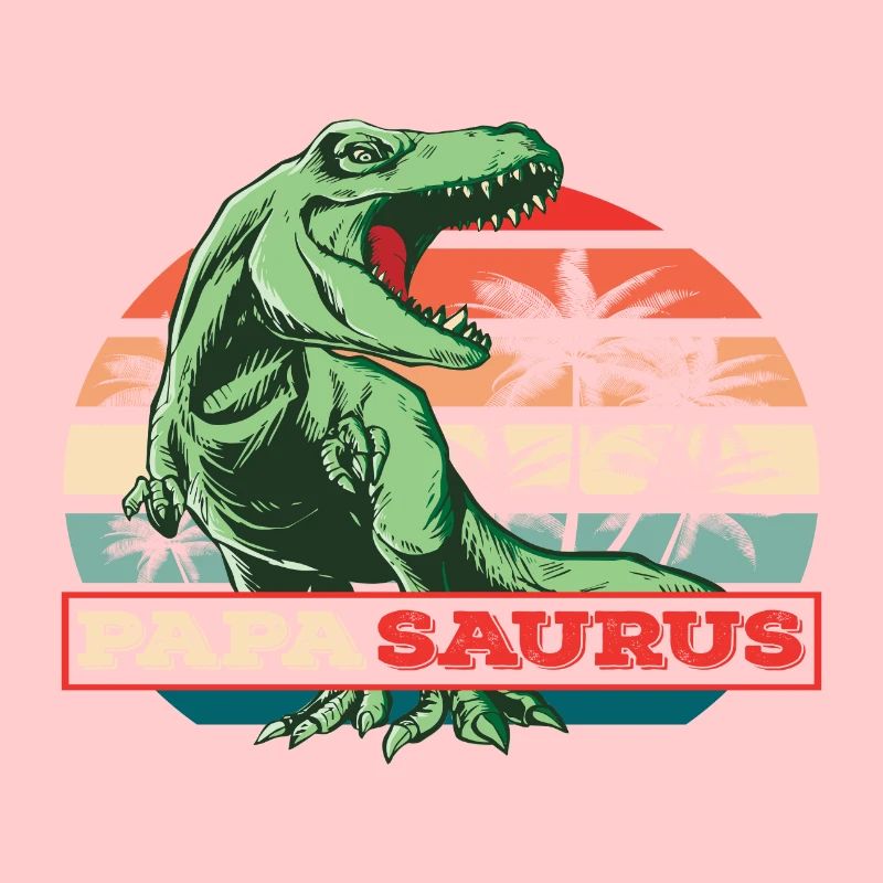 Papasaurus Father's Day Dinosaur T-Rex Gift Idea