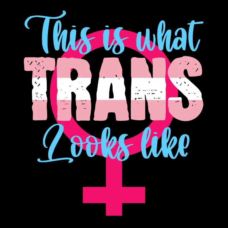This Is What Trans Look Like Colorful Rainbow