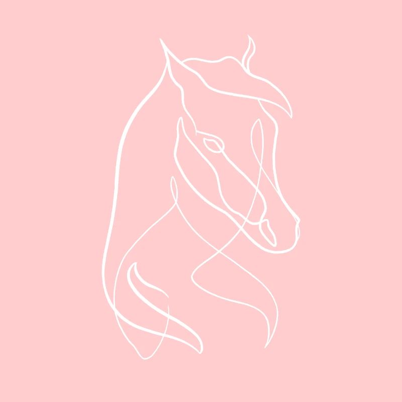 Cheval line art
