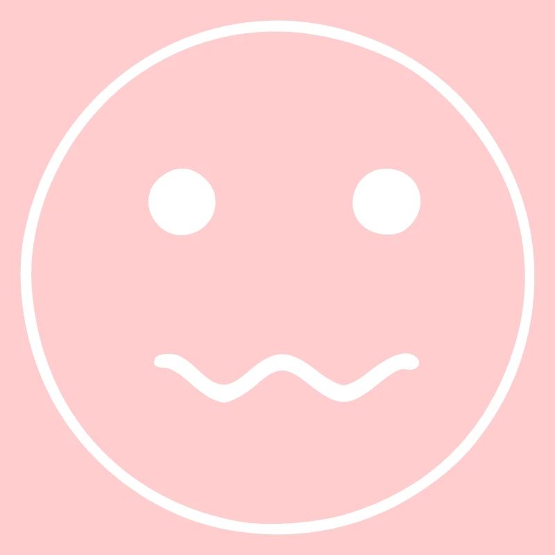 Emoji sketch nervous white