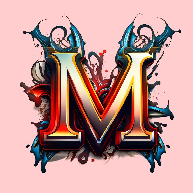Graffiti Buchstabe M mit Krone 👑