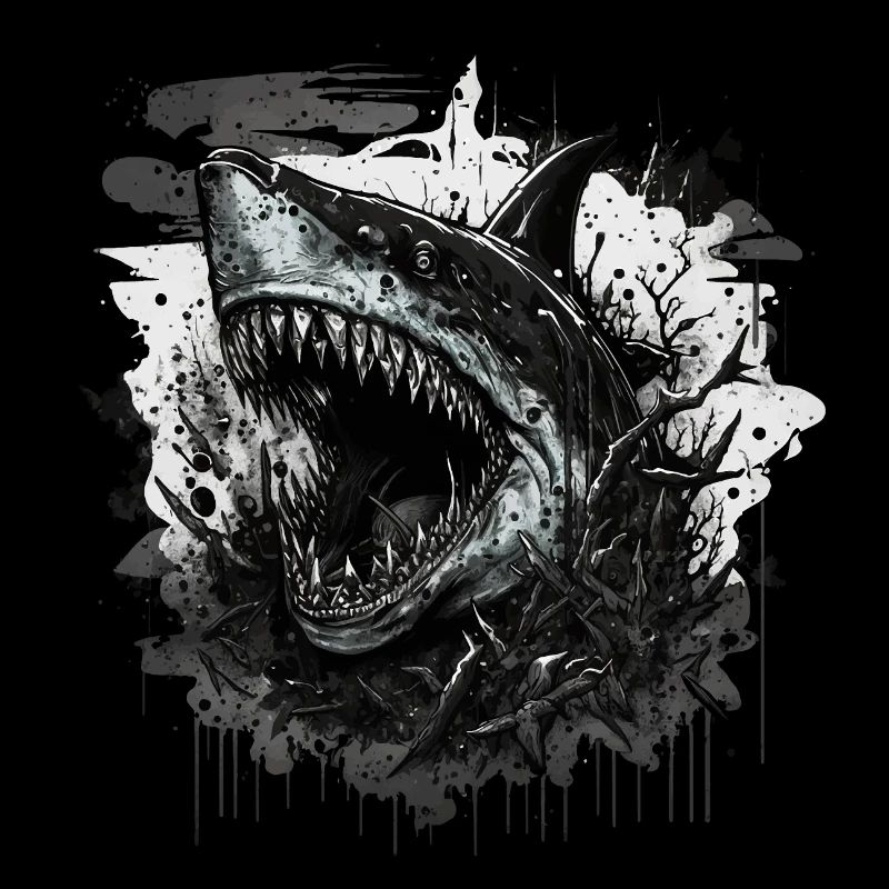 Hai mit schlechter Laune