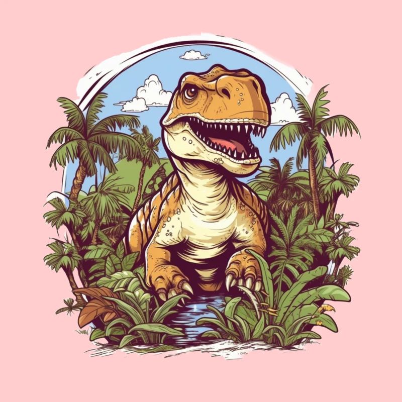 Dinosaurier im Dschungel