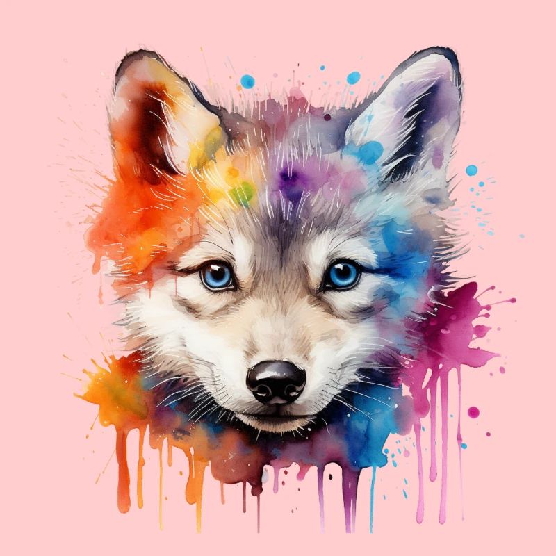 Wolf, grauer Wolf, Wolfsjunges