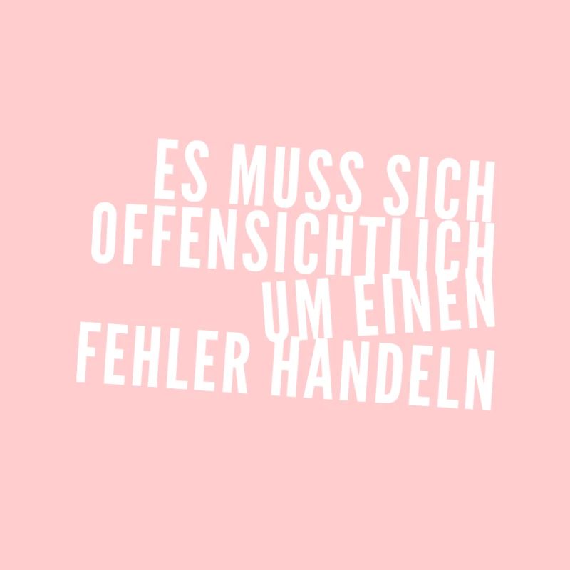 offensichtlich ein Fehler