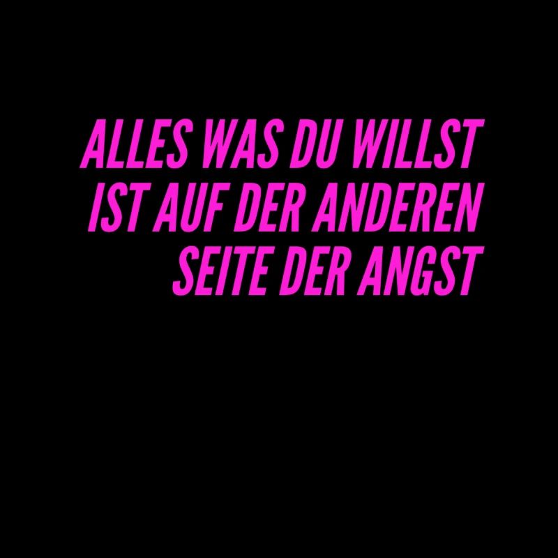 gehe durch die Angst