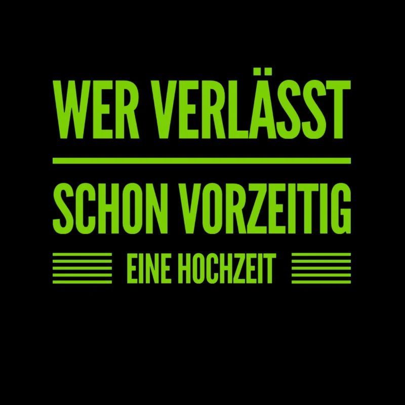 Hochzeiten sind toll