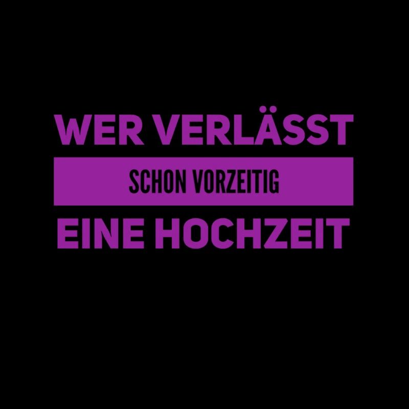 von einer Hochzeit verschwinden