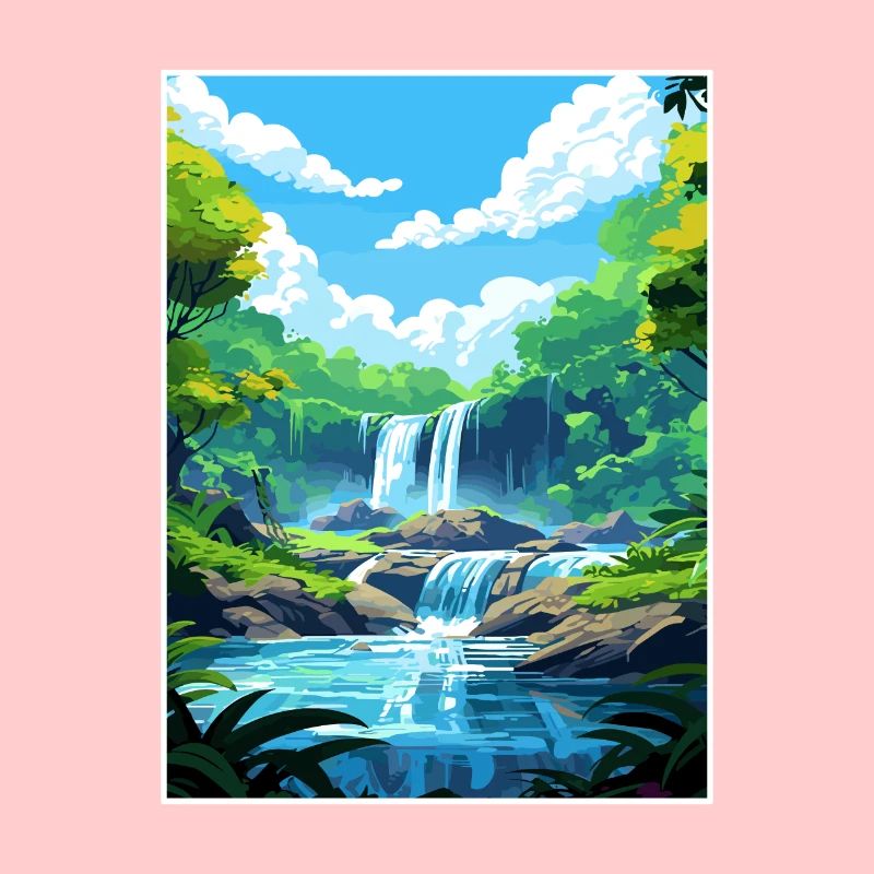 Daintree Rainforest Australie déco affiche de voyage