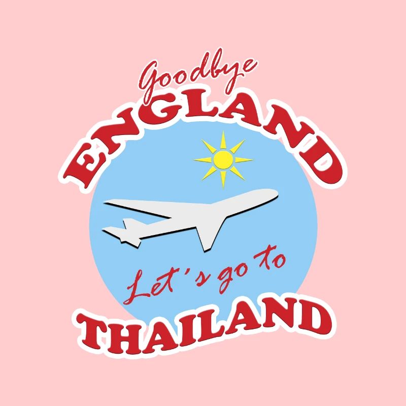 Thaïlande Voyage Adieu Conception d’Avion