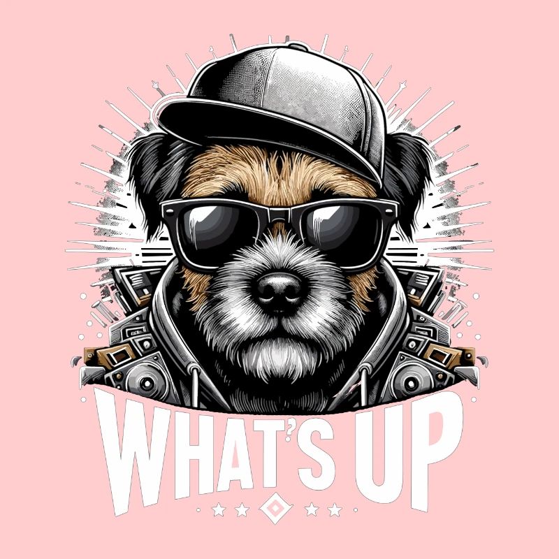 Border Terrier Was geht ab Cappy Geschenk