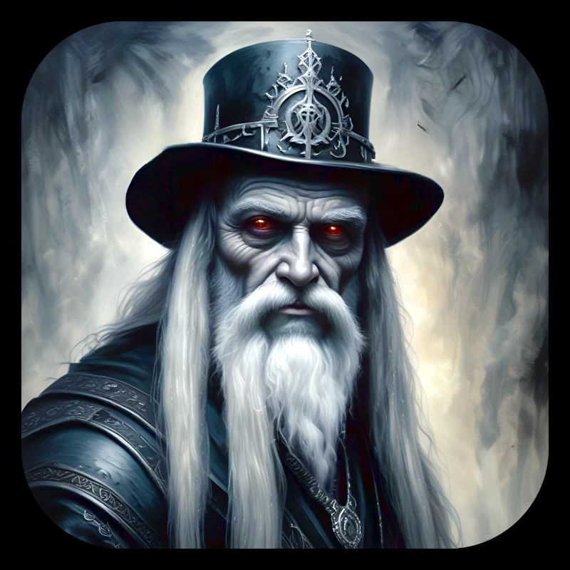 Mystical shaman in steampunk style