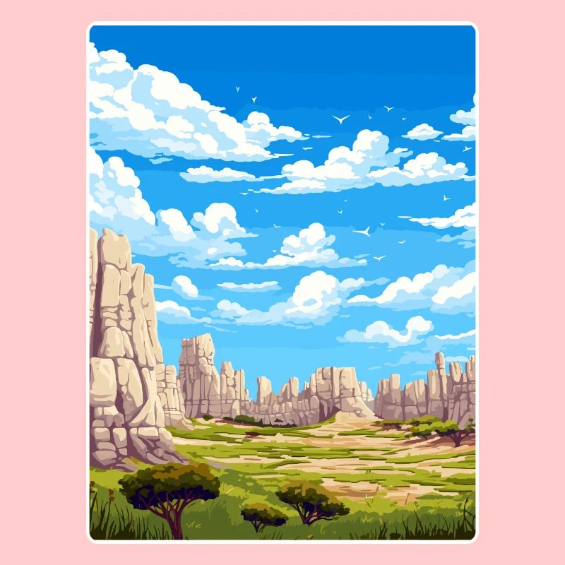 Carlsbad Caverns Californie Affiche de voyage souvenir