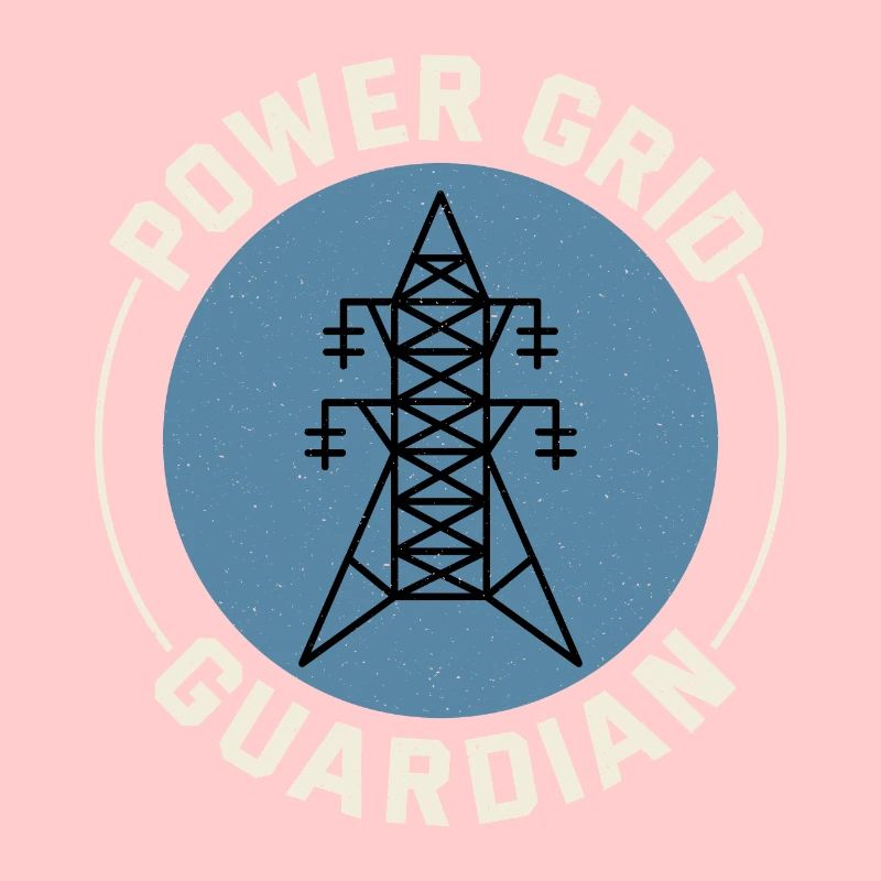 Lineman Power Grid Wächter Elektrizität Arbeitsheld