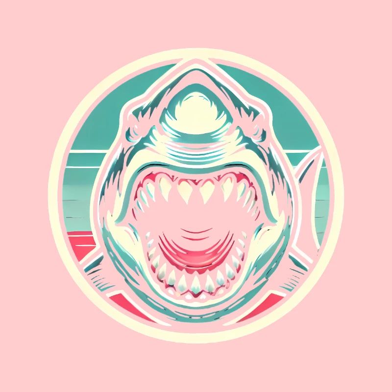 Illustration de morsure de requin redoutable