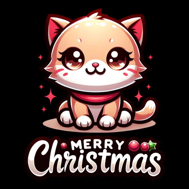 Chat mignon Joyeux Noël Noël