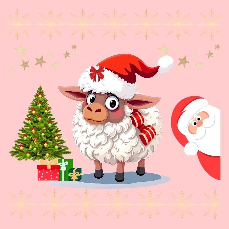 Festliches Weihnachtsschaf - Pullis und Süße Kleid