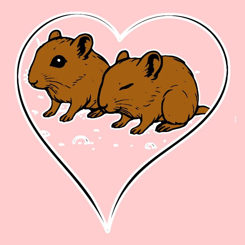 Ich liebe meine Rennmäuse Herz