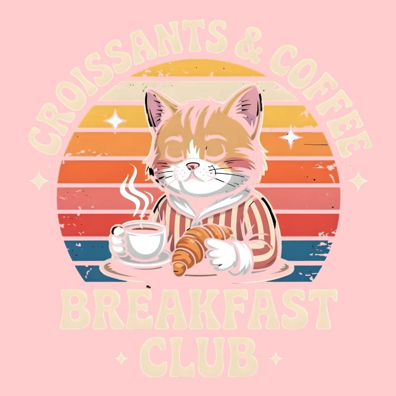 Chat Brunch Retro Café