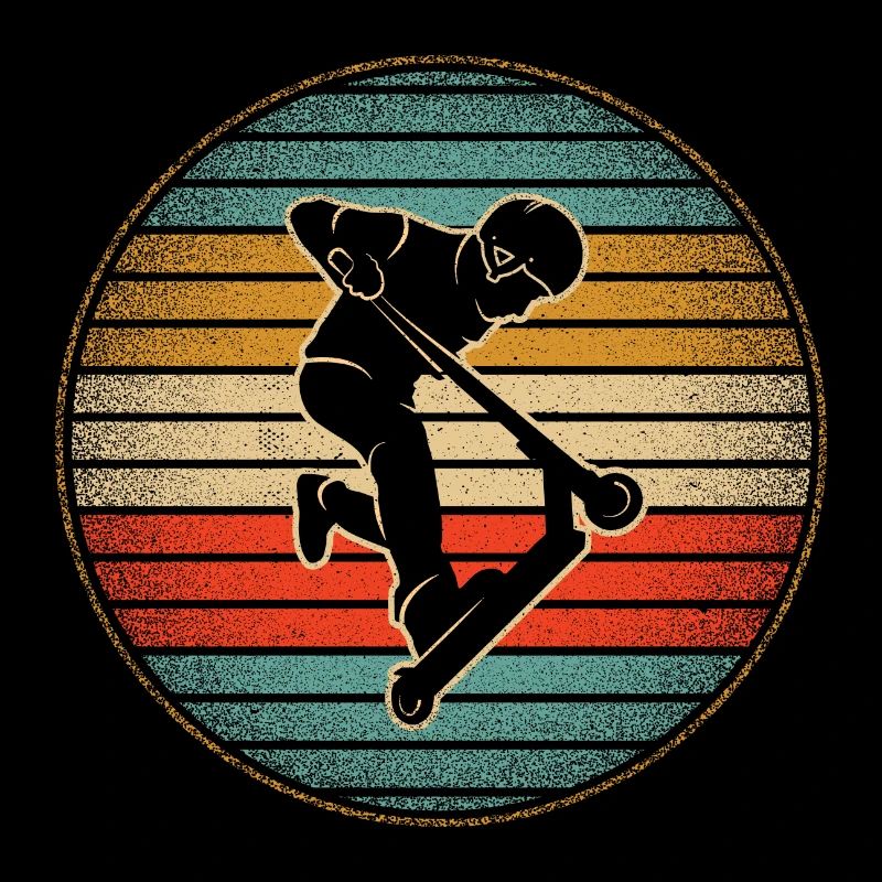 Kick Scooter Tricks Vintage Boys Stunt Scooter