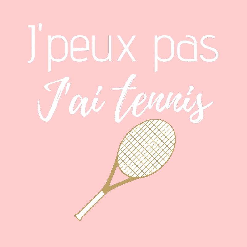 J'ai tennis raquette blanche et dorée