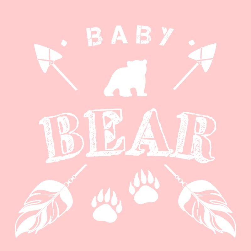 Bébé ours mignon famille boho flèche
