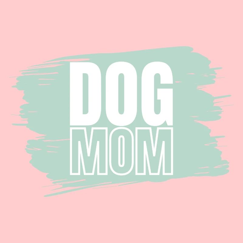 Chien Mum vert blanc