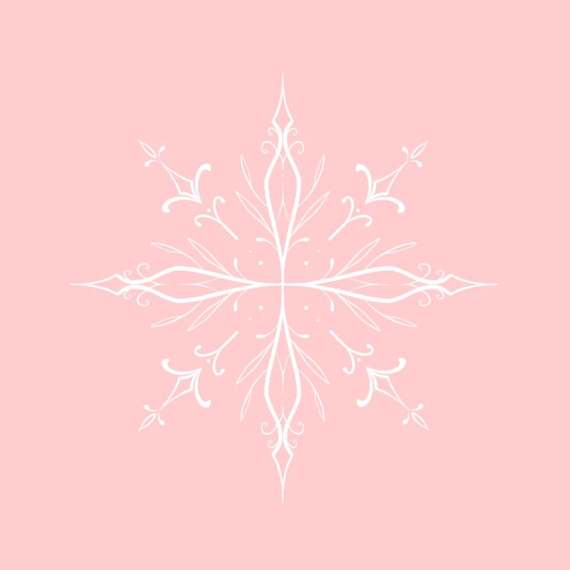 Flocon mandala blanc