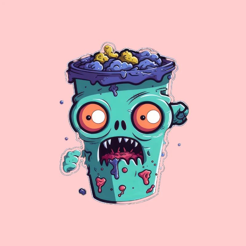 Halloween coffee mug - creepy coffee mug