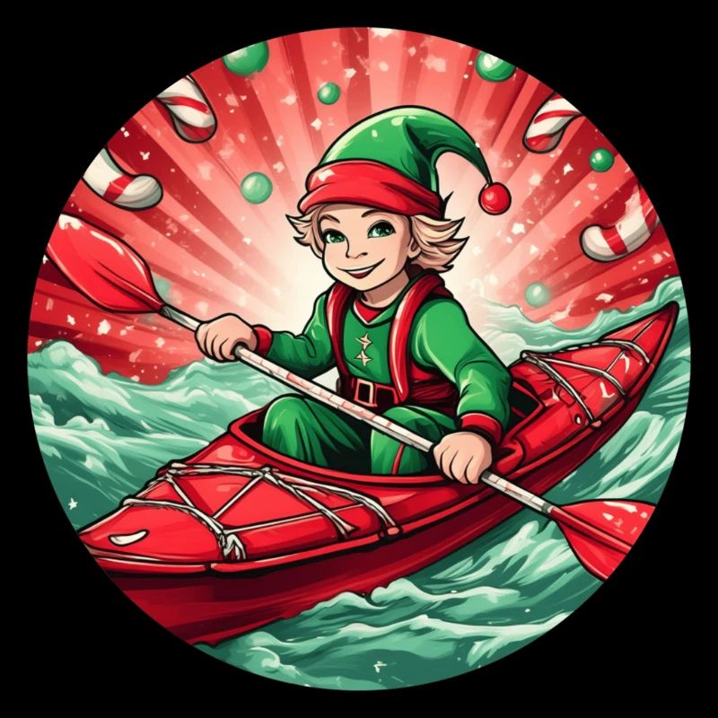Kayak des elfes de Noël